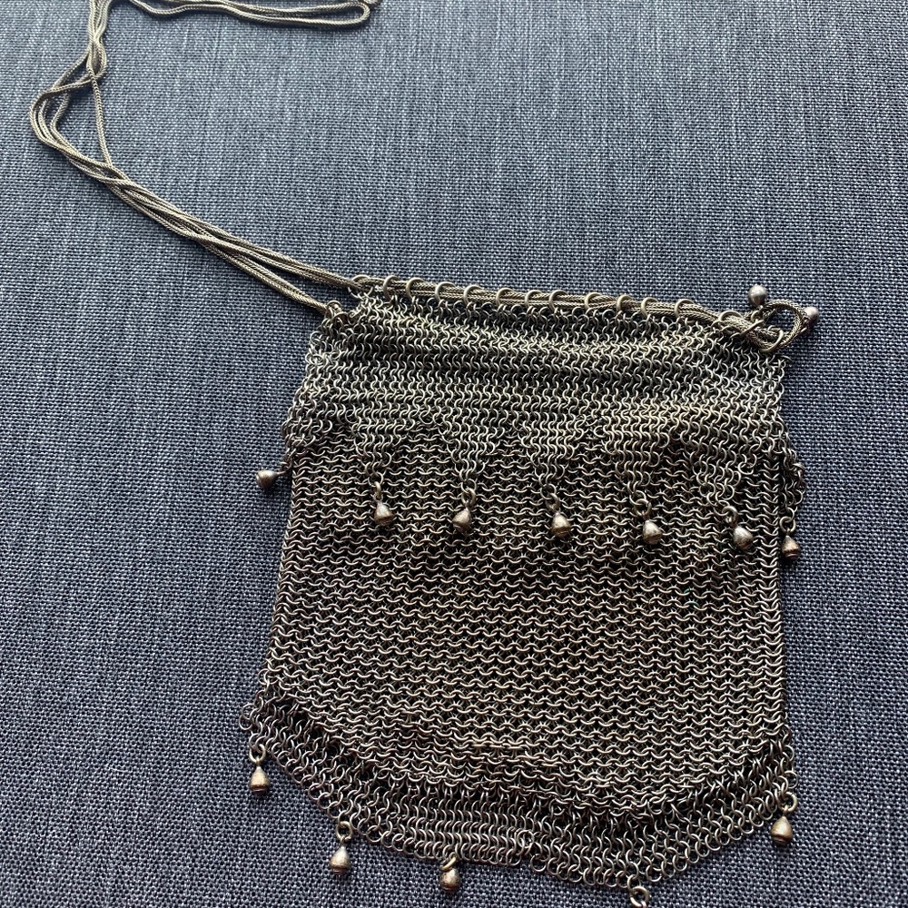 Edwardian drawstring coin purse